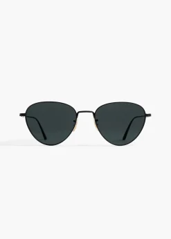 Khaite Eyewear-x Oliver Peoples 1991C in Matte Black and Grey