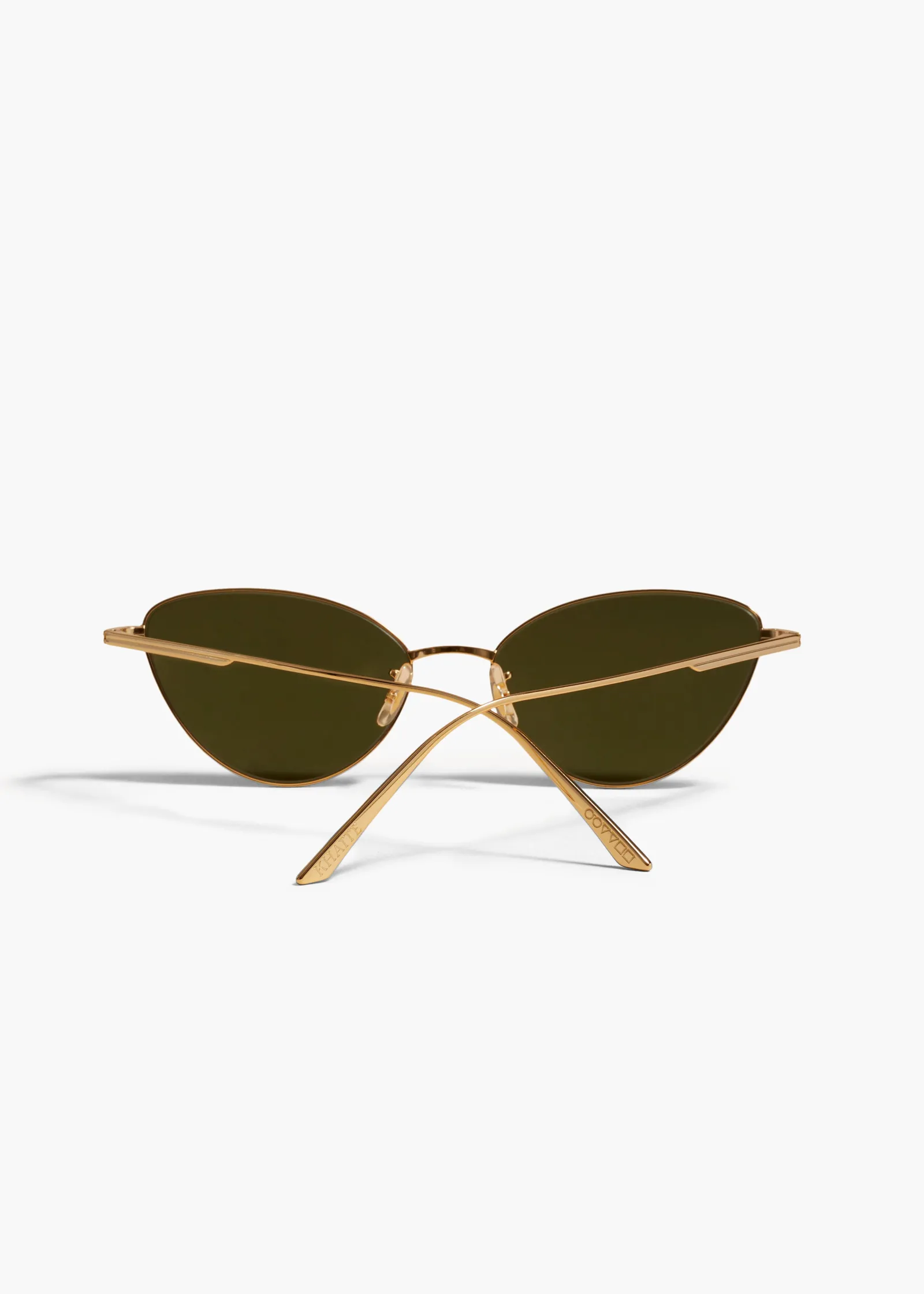 Khaite Eyewear-x Oliver Peoples 1998C in Gold and Vibrant Green