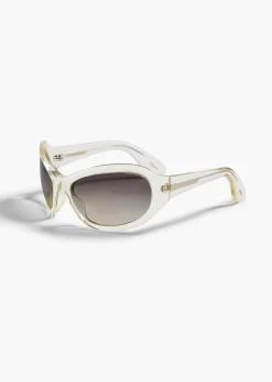 Khaite Eyewear-x Oliver Peoples 1967C in Pale Citrine and Grey Gradient