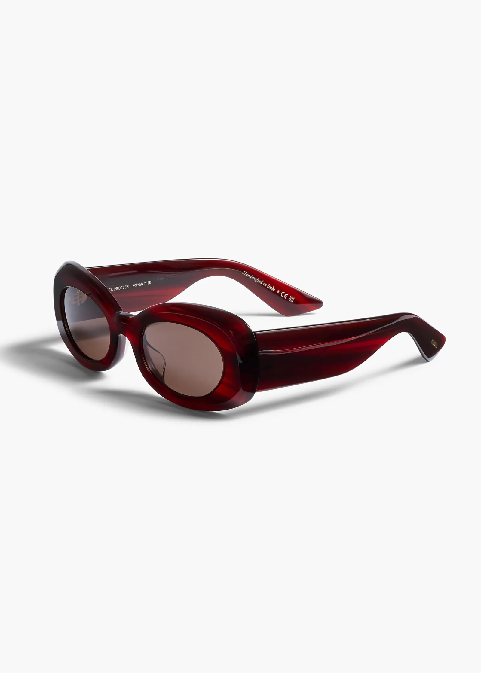 Khaite Eyewear-x Oliver Peoples 1992C in Bordeaux Bark and Brown