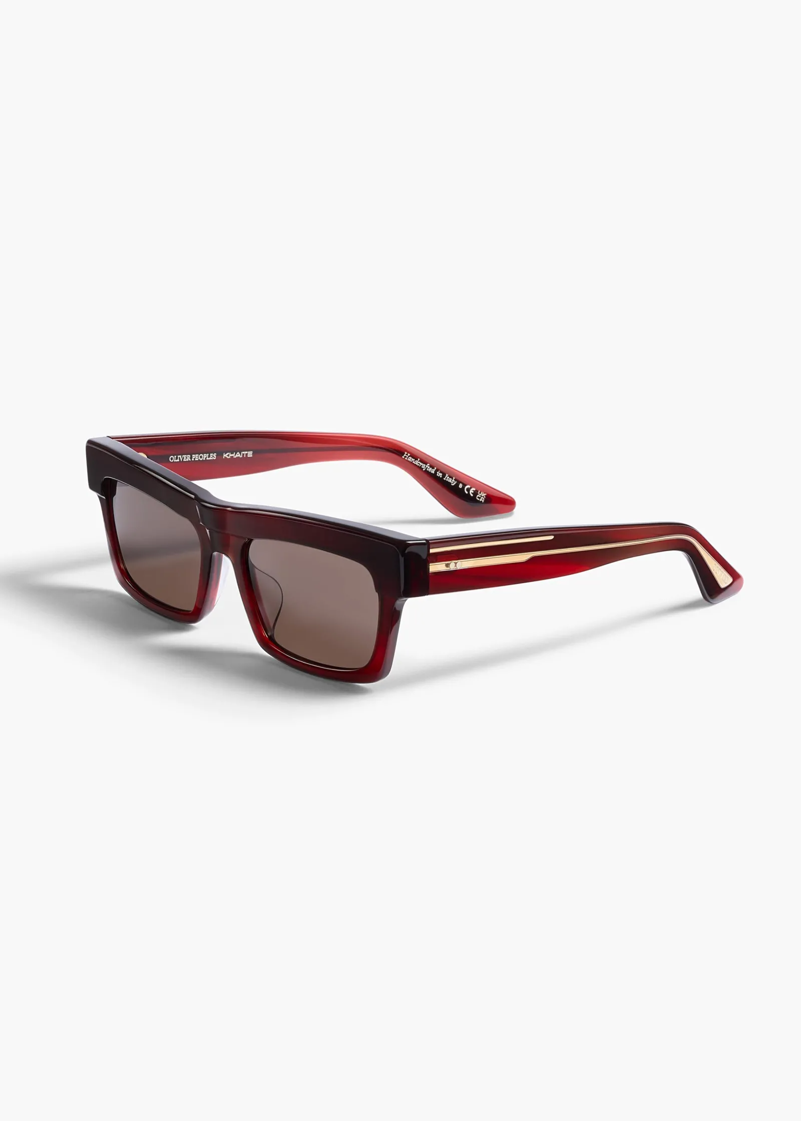 Khaite Eyewear-x Oliver Peoples 1985C in Bordeaux Bark and Brown
