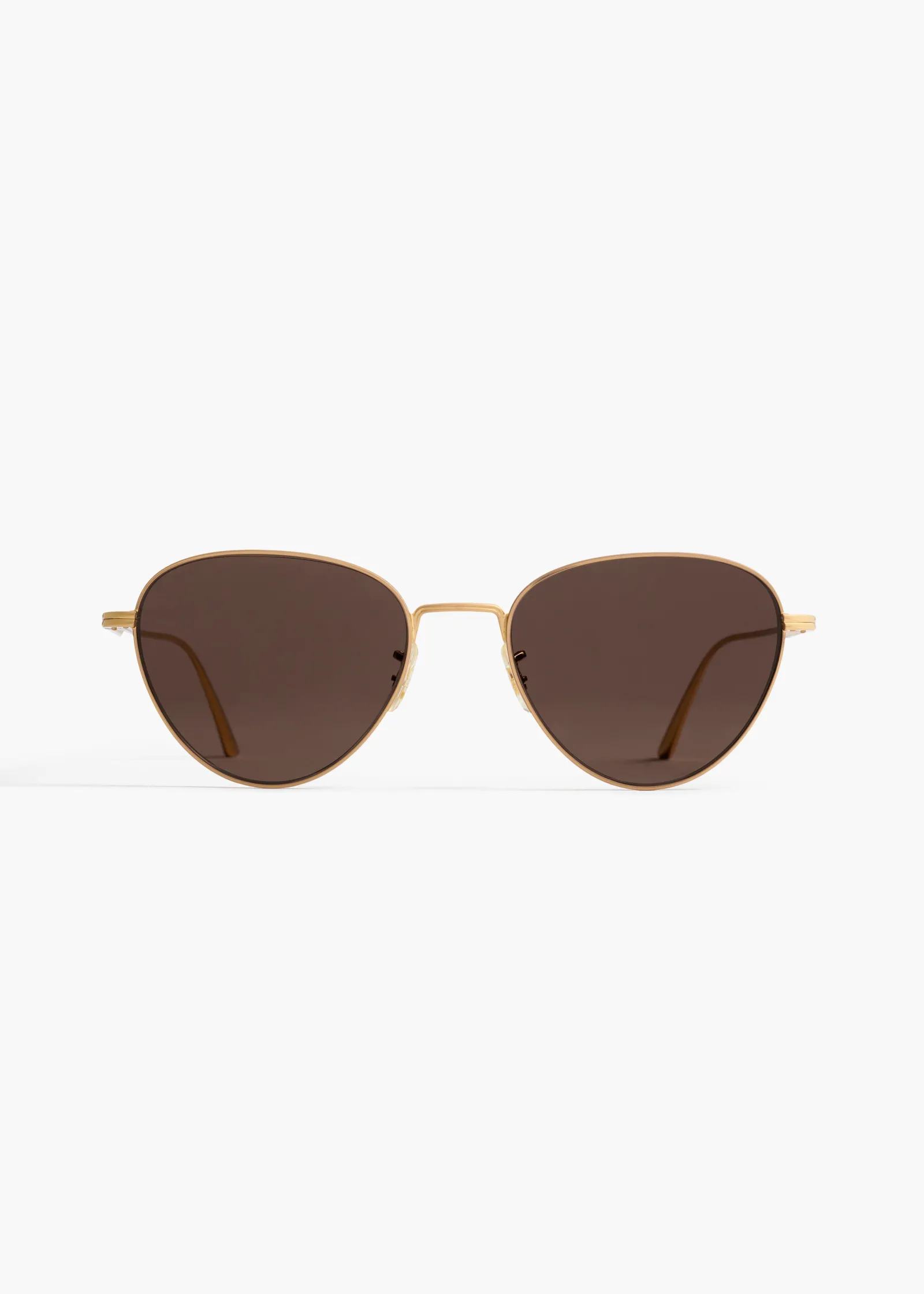 Khaite Eyewear-x Oliver Peoples 1991C in Gold and Brown