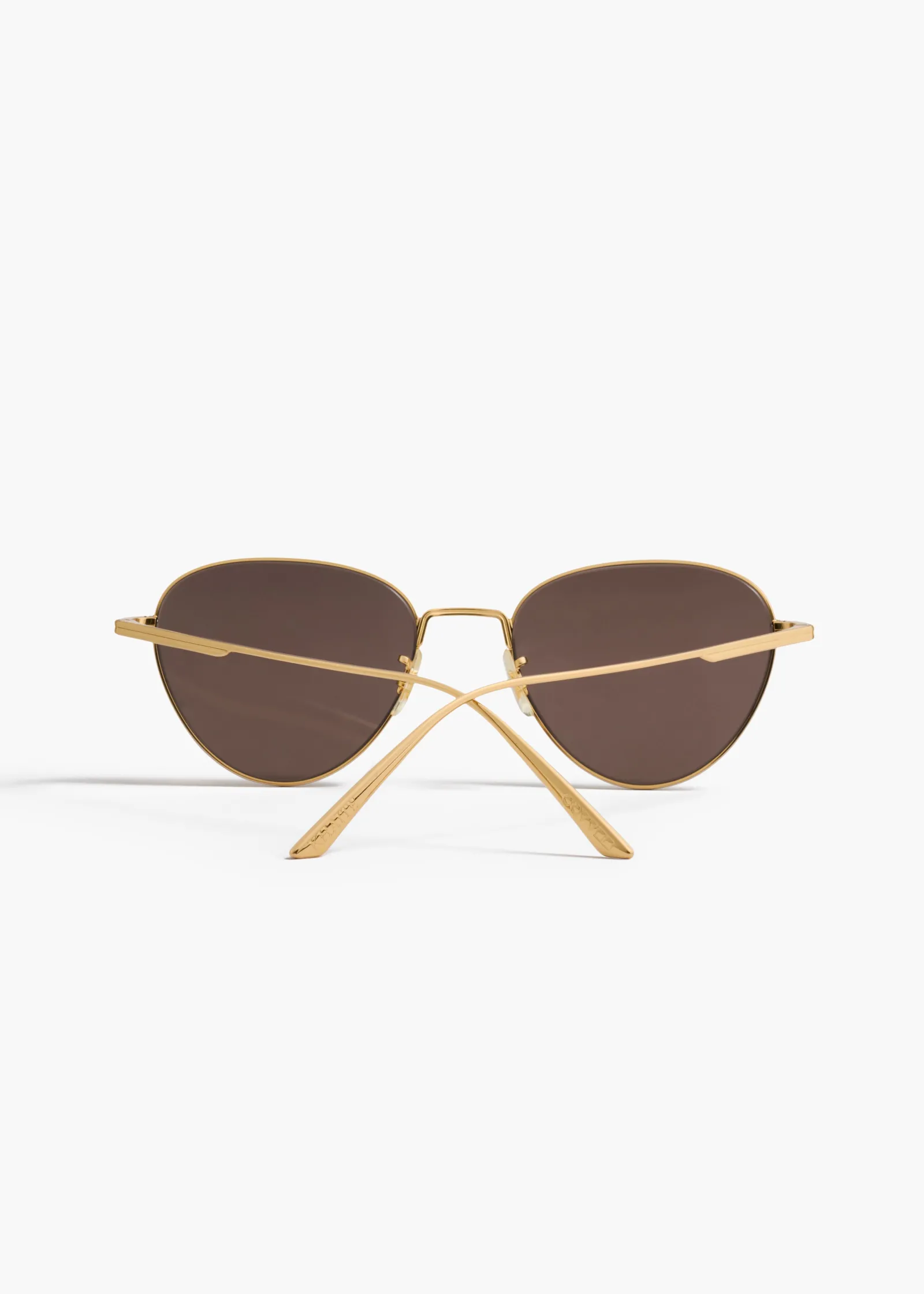 Khaite Eyewear-x Oliver Peoples 1991C in Gold and Brown