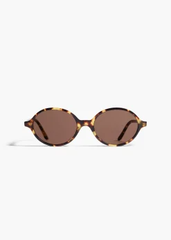 Khaite Eyewear-x Oliver Peoples 2000C in Vintage DTB and Brown