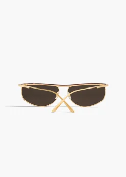 Khaite Eyewear-x Oliver Peoples 1986C in Gold and Green