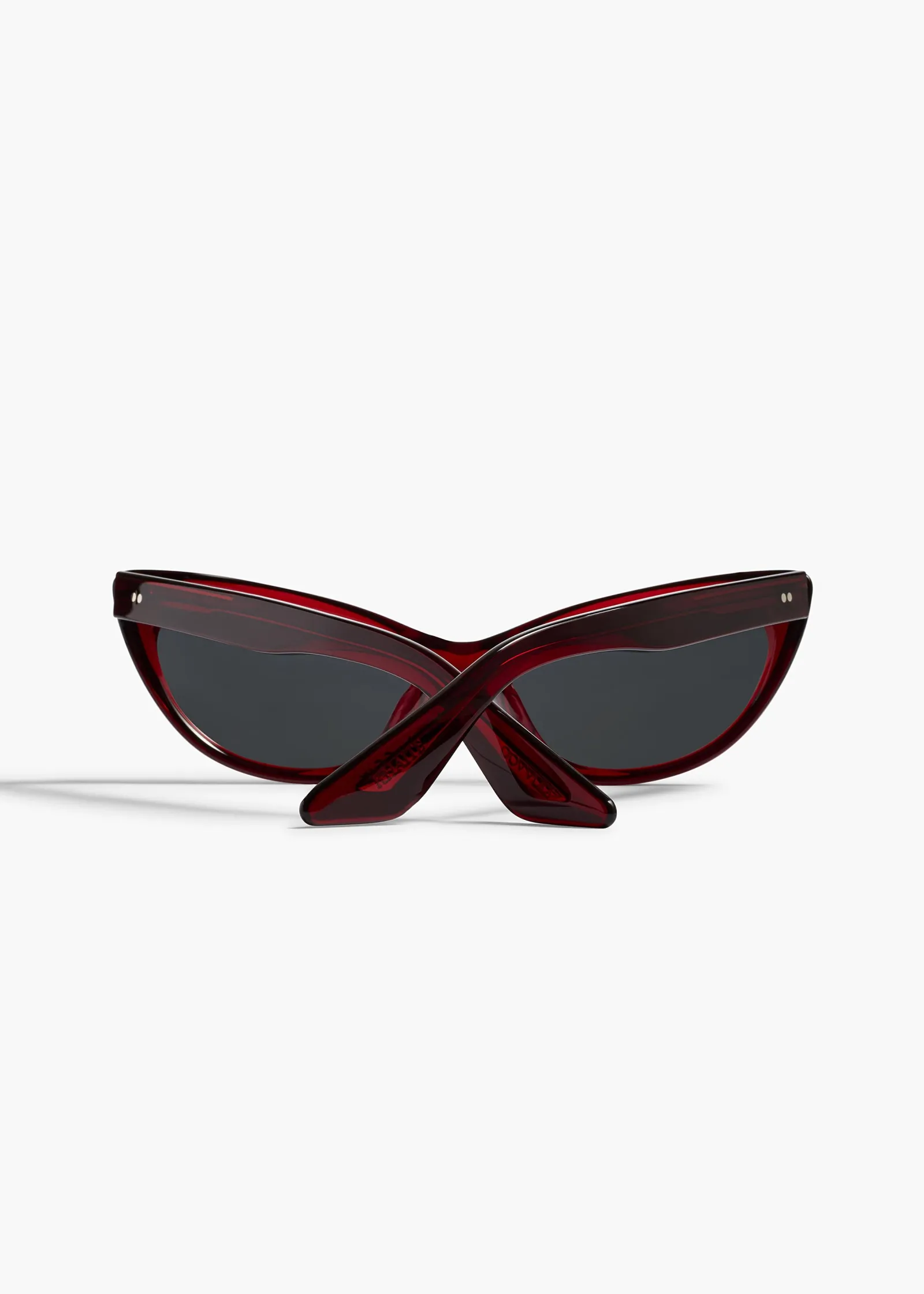 Khaite Eyewear-x Oliver Peoples 1963C in Dark Red and Grey