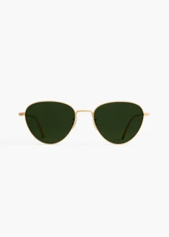 Khaite Eyewear-x Oliver Peoples 1991C in Gold and Green