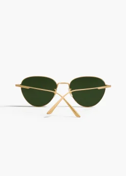 Khaite Eyewear-x Oliver Peoples 1991C in Gold and Green