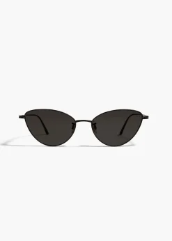 Khaite Eyewear-x Oliver Peoples 1998C in Matte Black and Grey