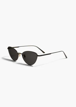 Khaite Eyewear-x Oliver Peoples 1998C in Matte Black and Grey