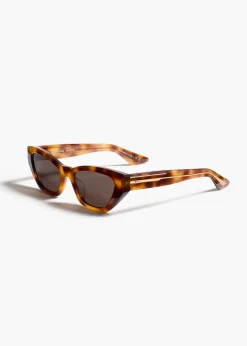 Khaite Eyewear-x Oliver Peoples 1961C in Dark Mahogany and Brown
