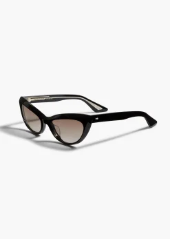 Khaite Eyewear-x Oliver Peoples 1963C in Black and Soft Tan Gradient