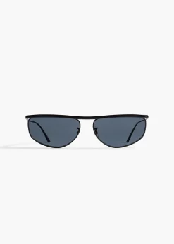 Khaite Eyewear-x Oliver Peoples 1986C in Matte Black and Grey
