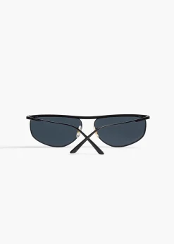Khaite Eyewear-x Oliver Peoples 1986C in Matte Black and Grey