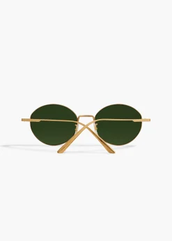 Khaite Eyewear-x Oliver Peoples 1994C in Gold and Green