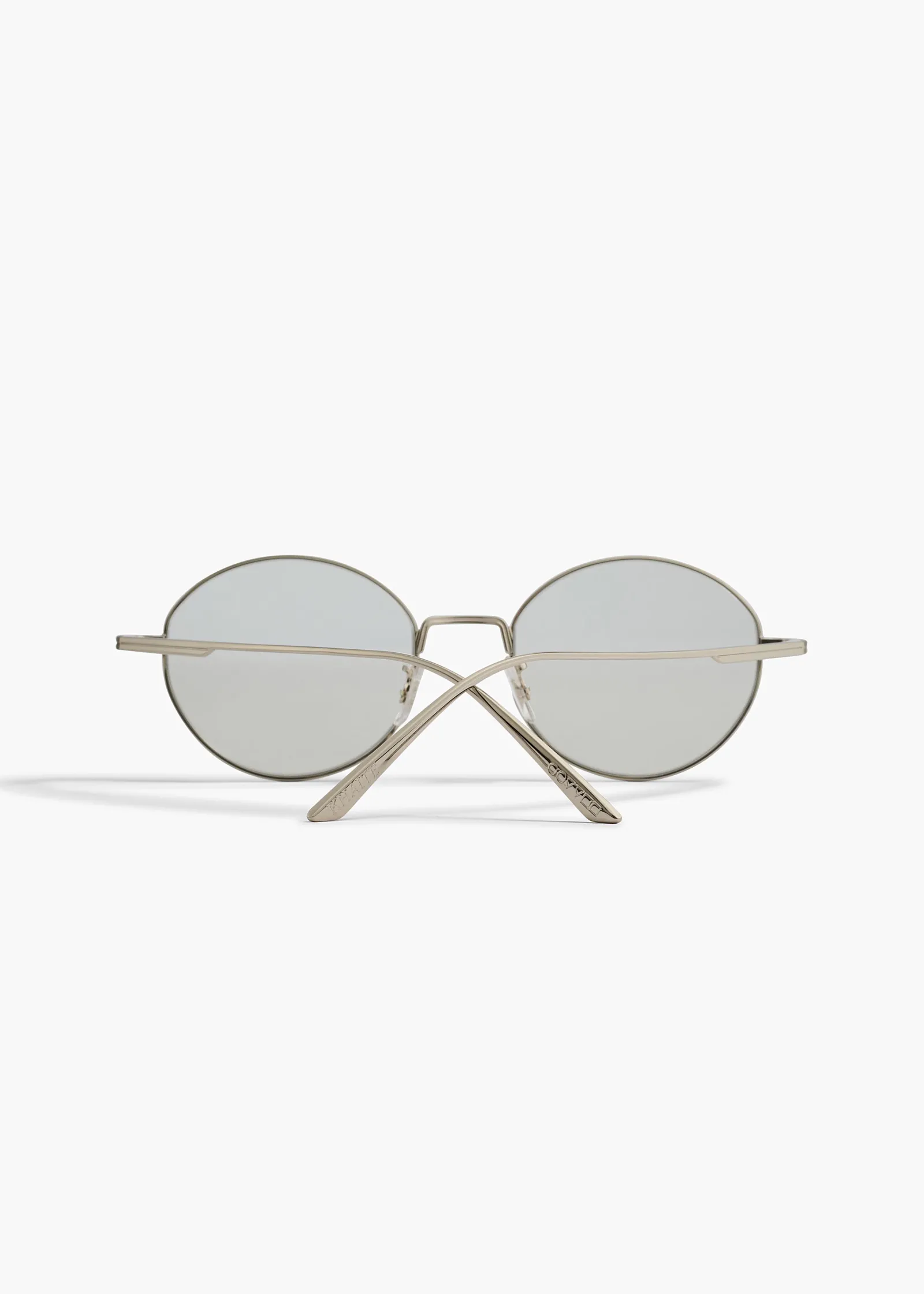 Khaite Eyewear-x Oliver Peoples 1994C in Silver and Blue Light Filter