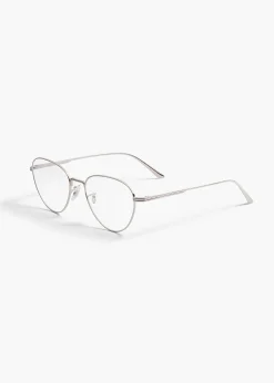 Khaite Eyewear-x Oliver Peoples 1991RX in Silver