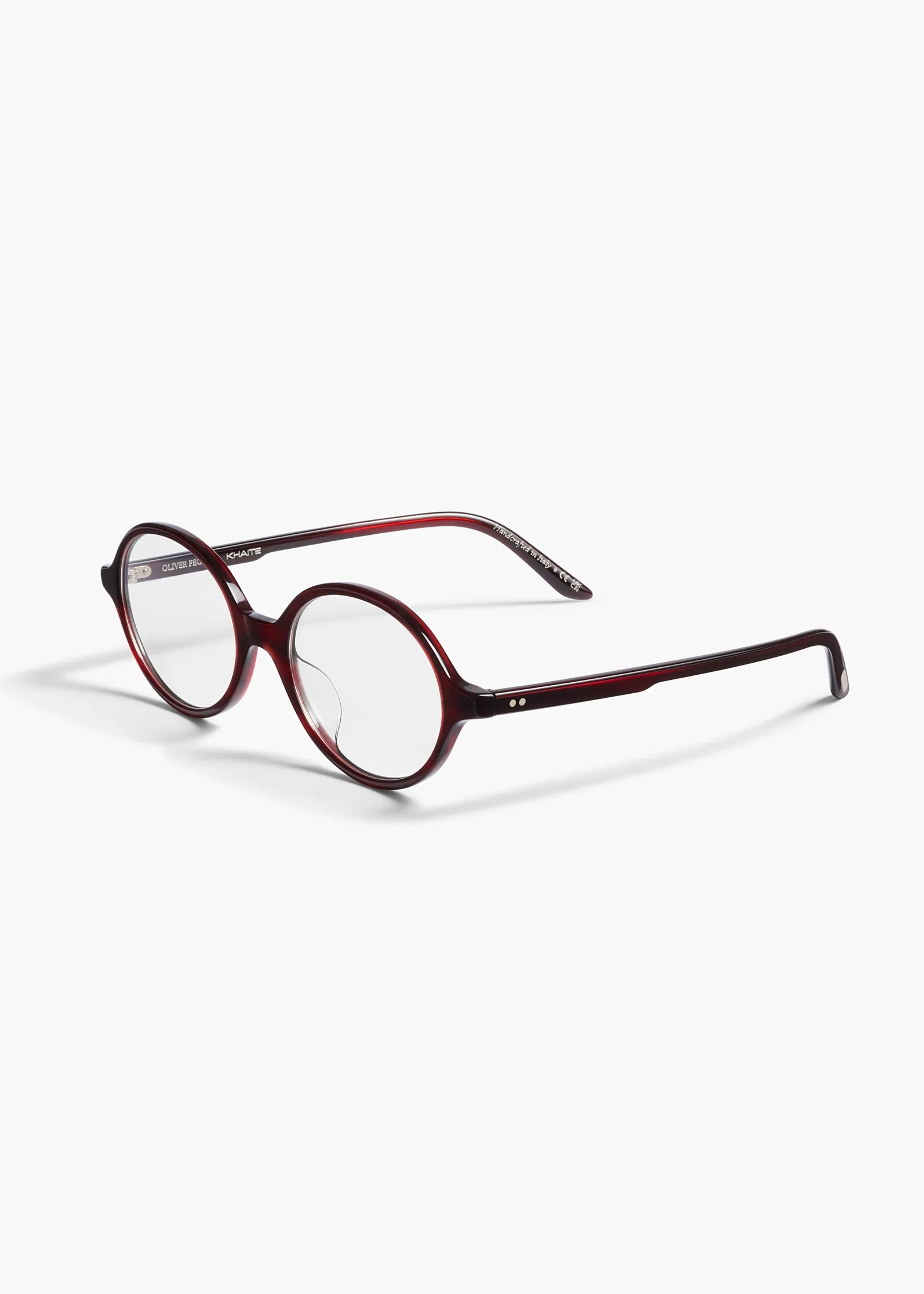 Khaite Eyewear-x Oliver Peoples 2000RX in Bordeaux Bark