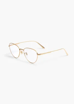 Khaite Eyewear-x Oliver Peoples 1991RX in Gold