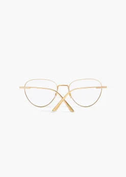 Khaite Eyewear-x Oliver Peoples 1991RX in Gold