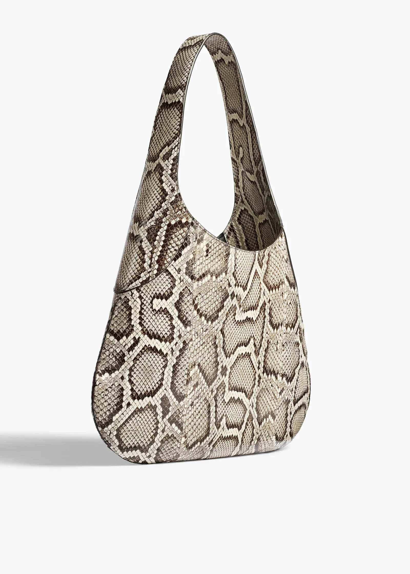 Khaite Shoulder Bags-Large Joan Hobo in Natural Python