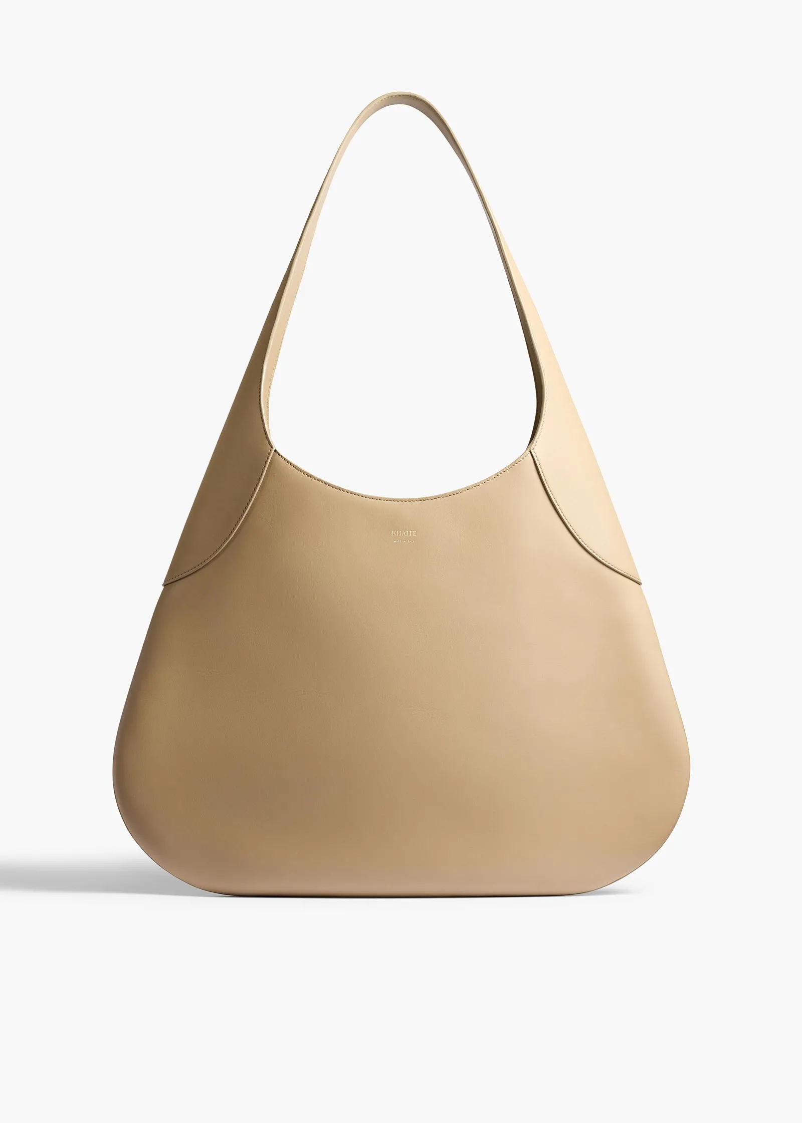 Khaite Shoulder Bags-Large Joan Hobo in Toffee Leather