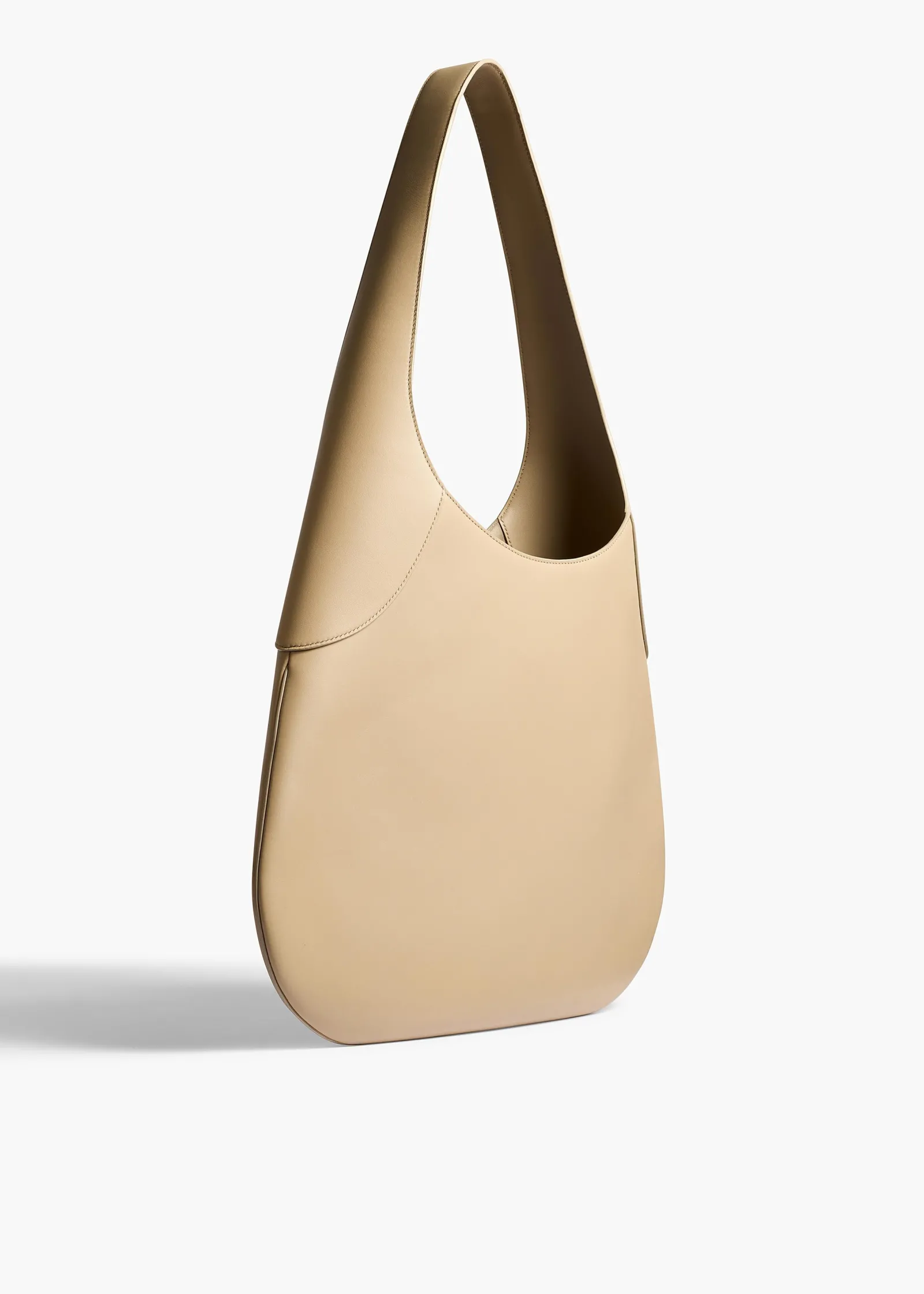 Khaite Shoulder Bags-Large Joan Hobo in Toffee Leather
