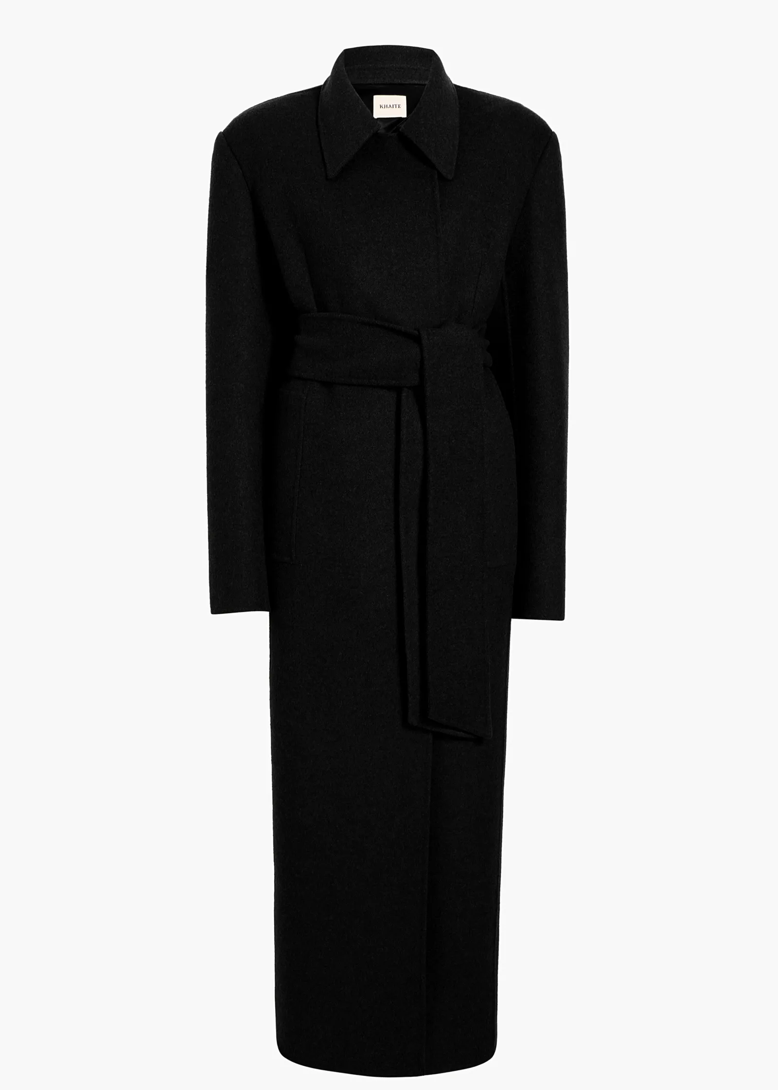 Khaite Outerwear & Coats-Lea Coat in Black