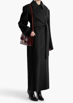 Khaite Outerwear & Coats-Lea Coat in Black