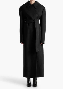 Khaite Outerwear & Coats-Lea Coat in Black