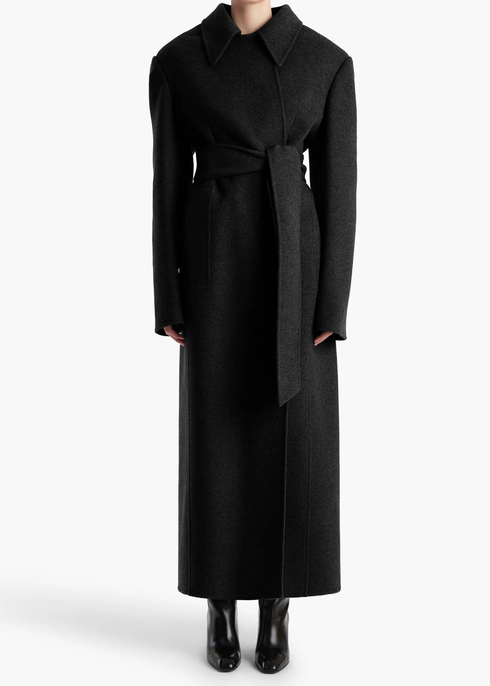 Khaite Outerwear & Coats-Lea Coat in Black