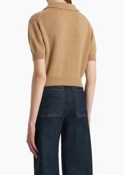 Khaite Knitwear-Leni Sweater in Camel