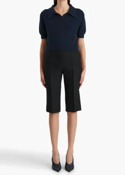 Khaite Knitwear-Leni Sweater in Midnight