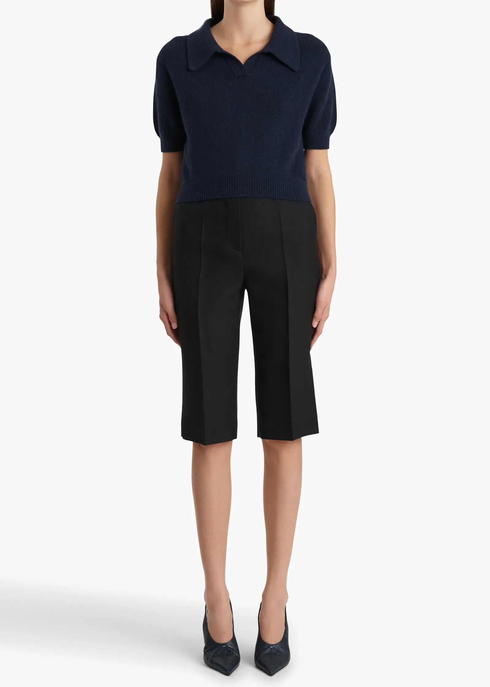 Khaite Knitwear-Leni Sweater in Midnight