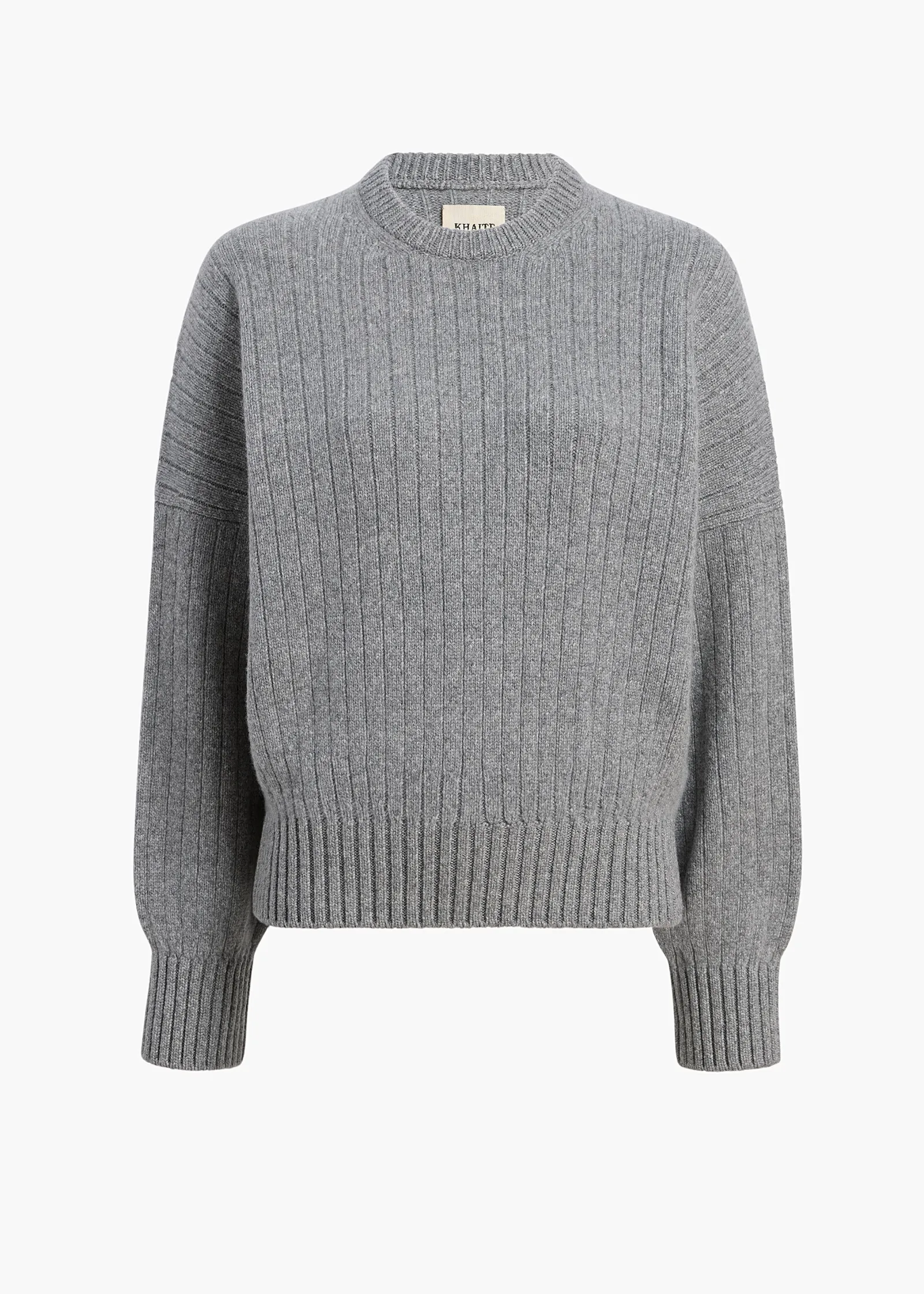 Khaite Knitwear-Lennox Sweater in Fog