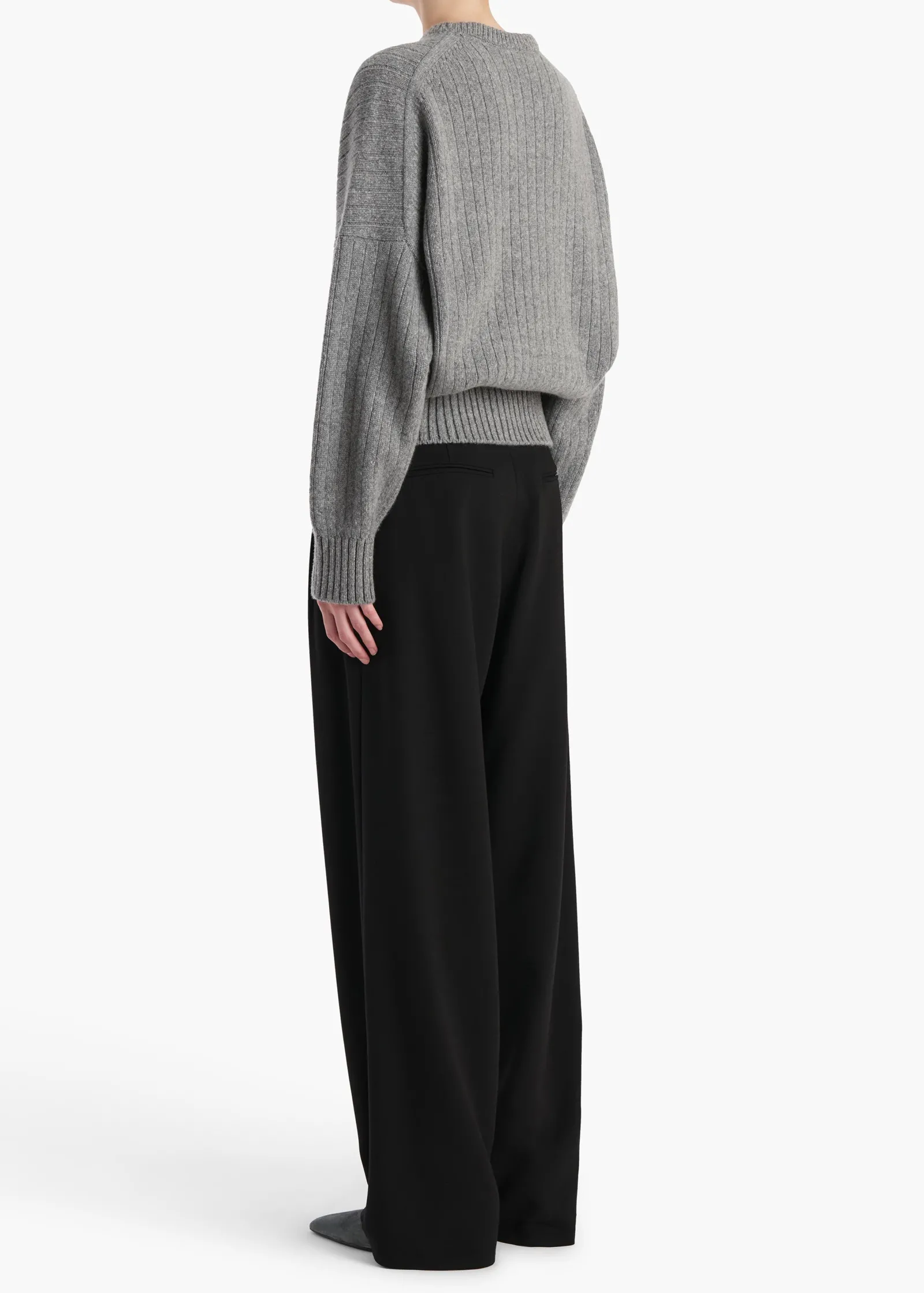 Khaite Knitwear-Lennox Sweater in Fog