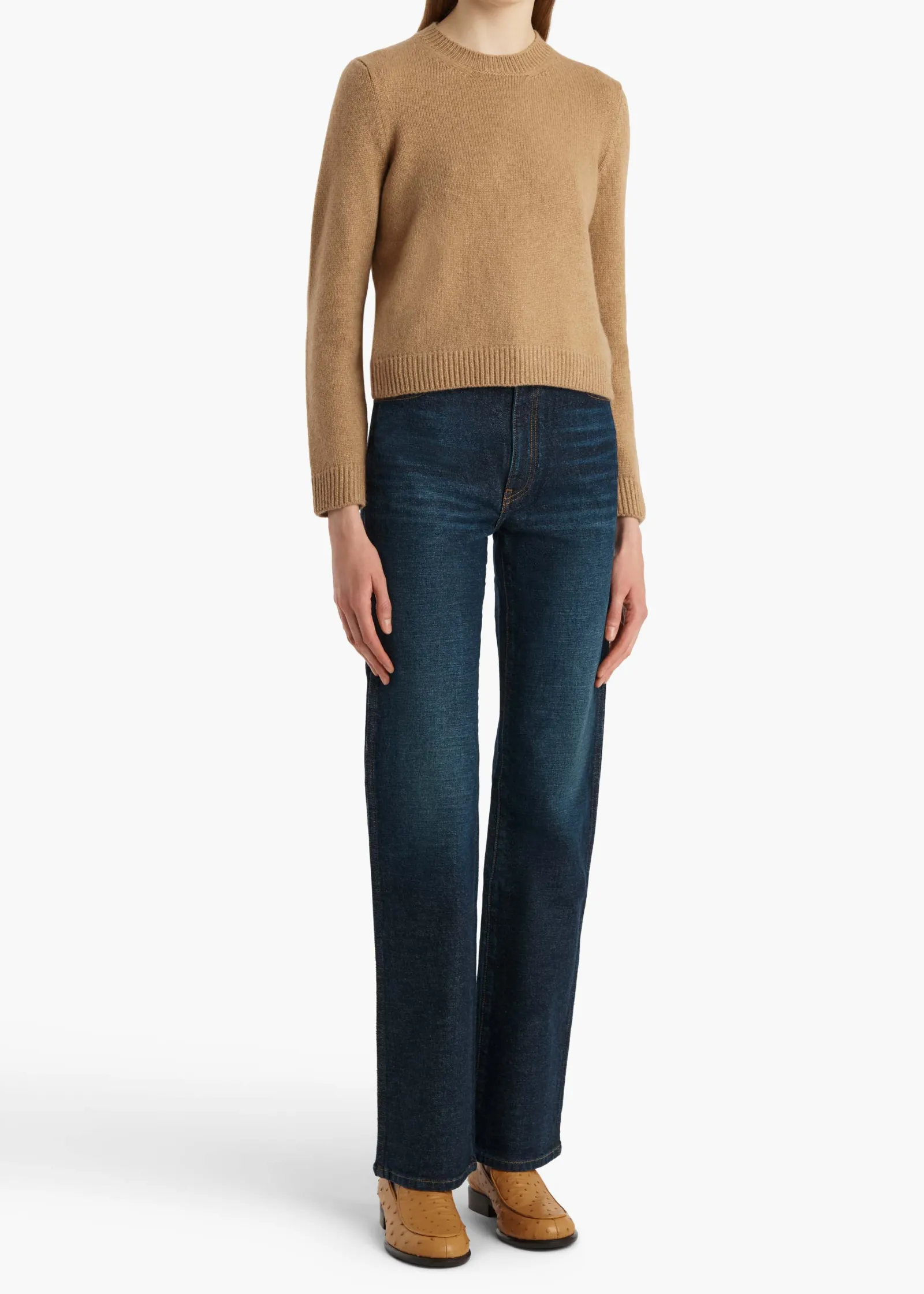 Khaite Knitwear-Leta Sweater in Biscotti