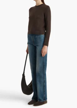 Khaite Knitwear-Leta Sweater in Coffee