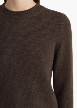 Khaite Knitwear-Leta Sweater in Coffee