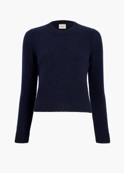 Khaite Knitwear-Leta Sweater in Midnight
