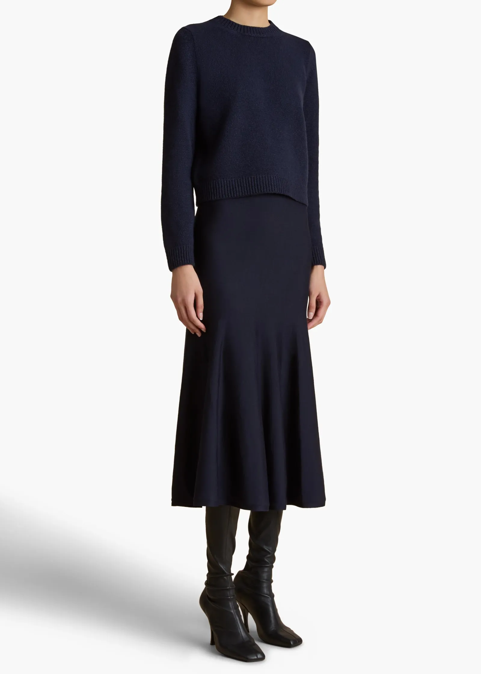 Khaite Knitwear-Leta Sweater in Midnight