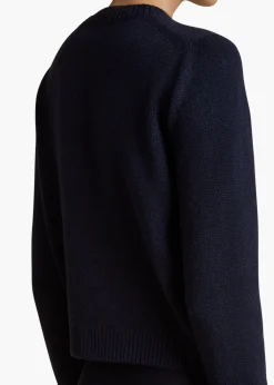Khaite Knitwear-Leta Sweater in Midnight