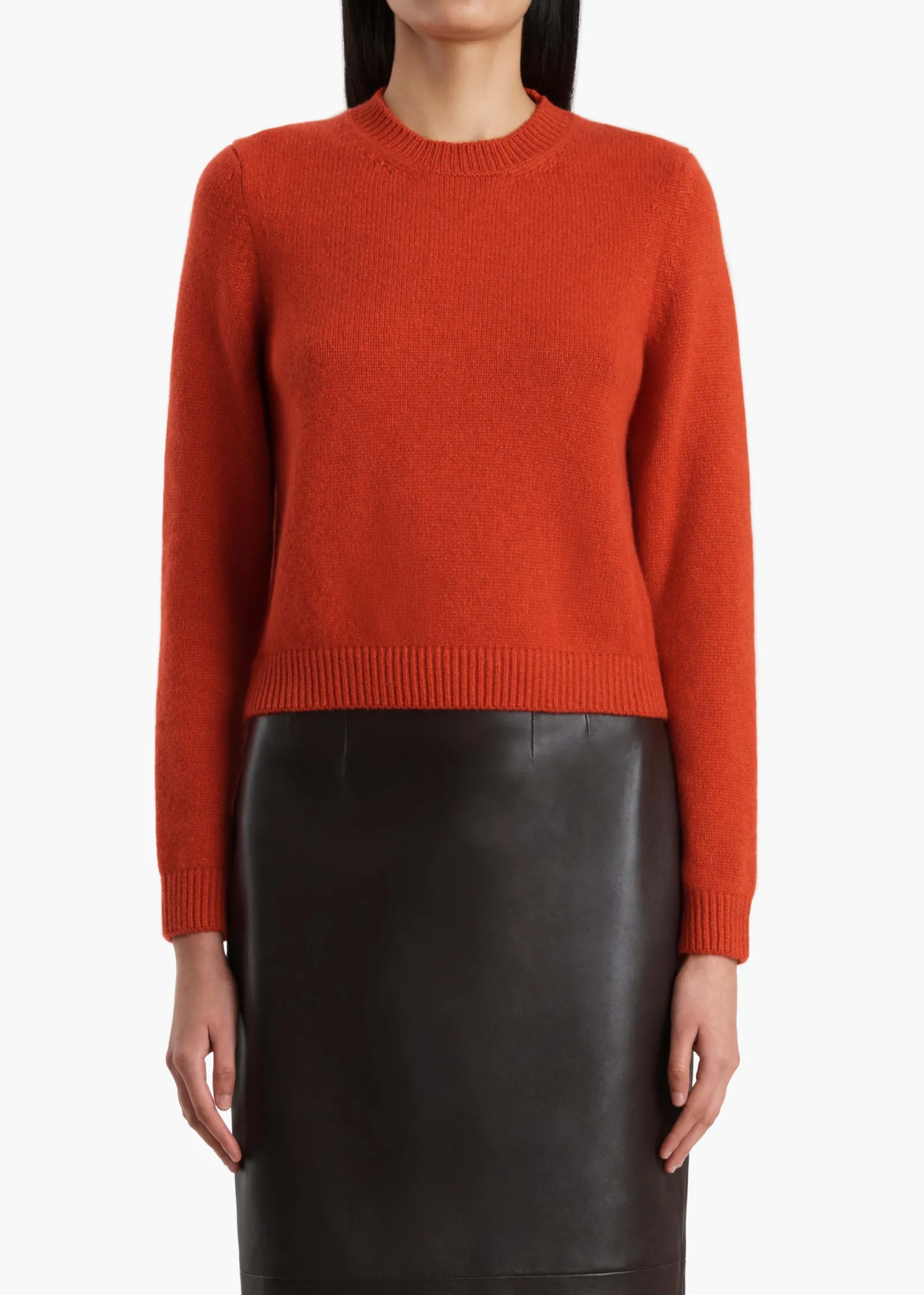 Khaite Knitwear-Leta Sweater in Persimmon