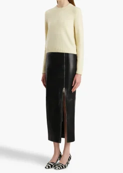 Khaite Knitwear-Leta Sweater in Zest