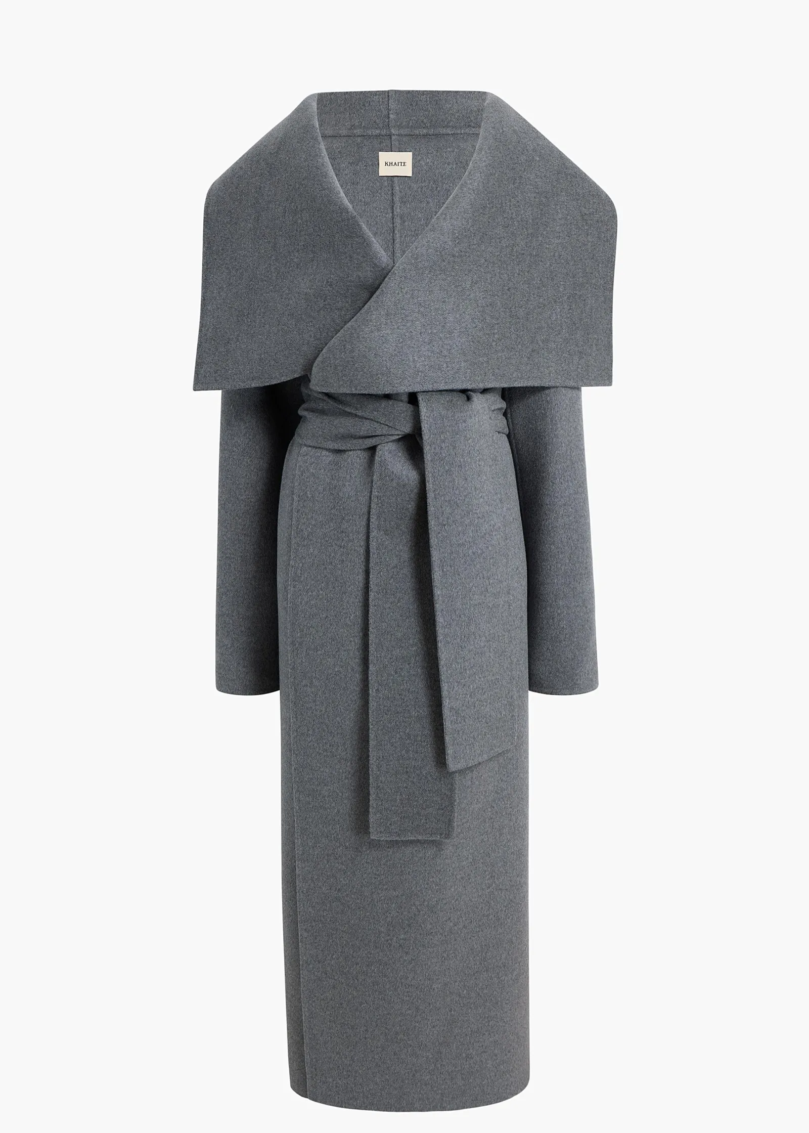 Khaite Outerwear & Coats-Levitt Coat in Grey Melange