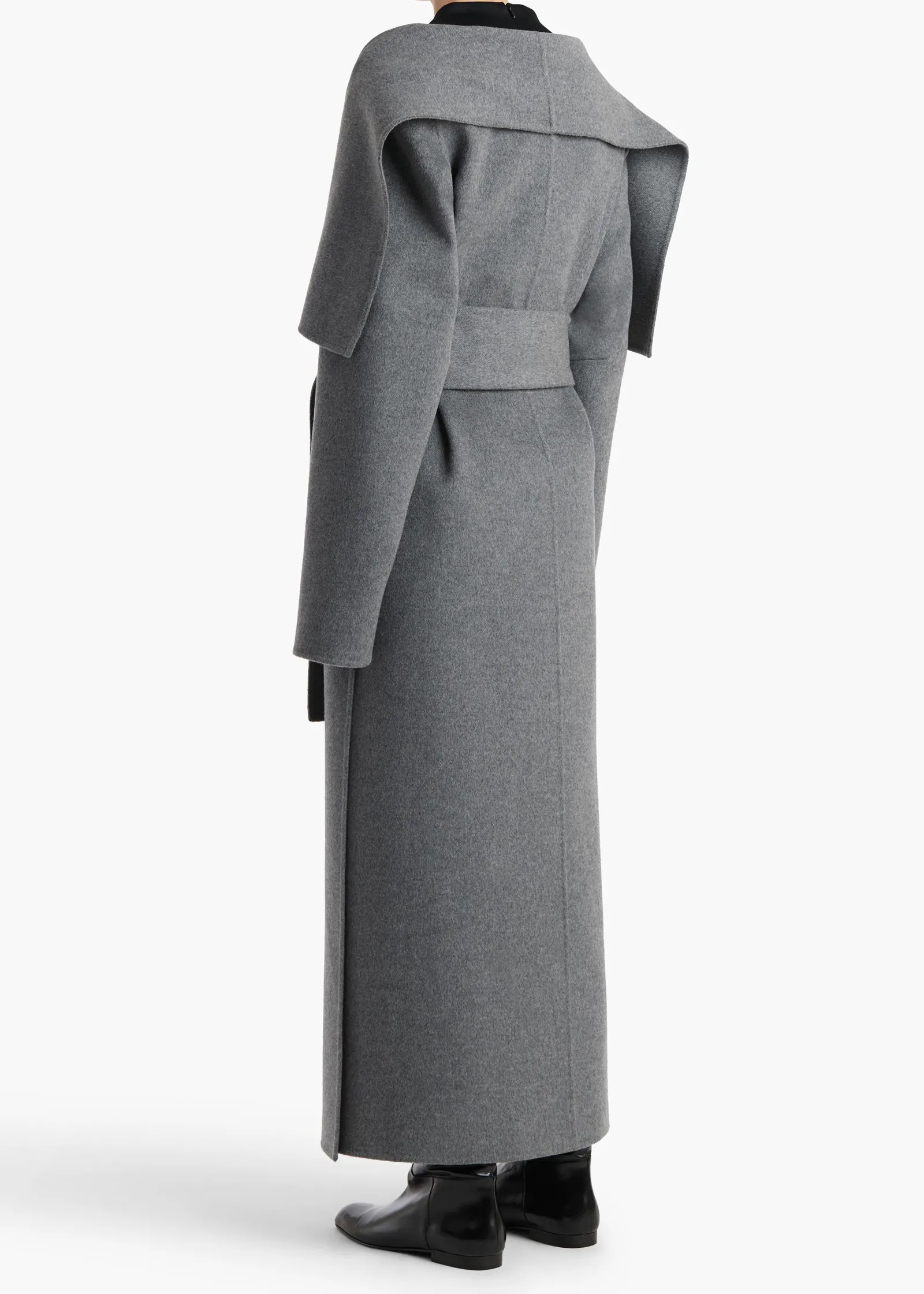 Khaite Outerwear & Coats-Levitt Coat in Grey Melange