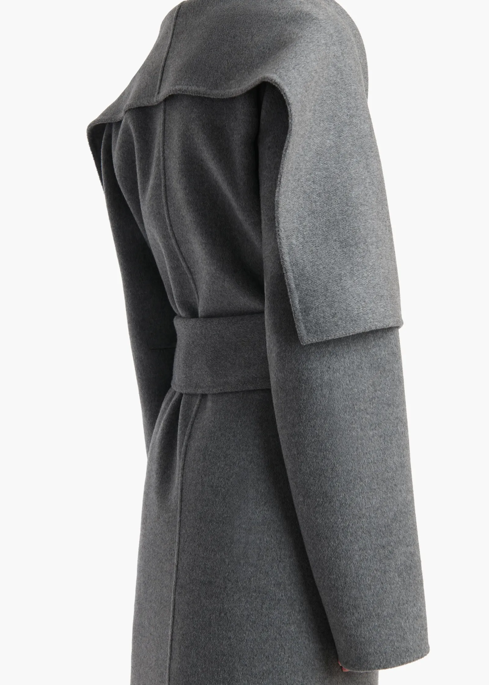 Khaite Outerwear & Coats-Levitt Coat in Grey Melange