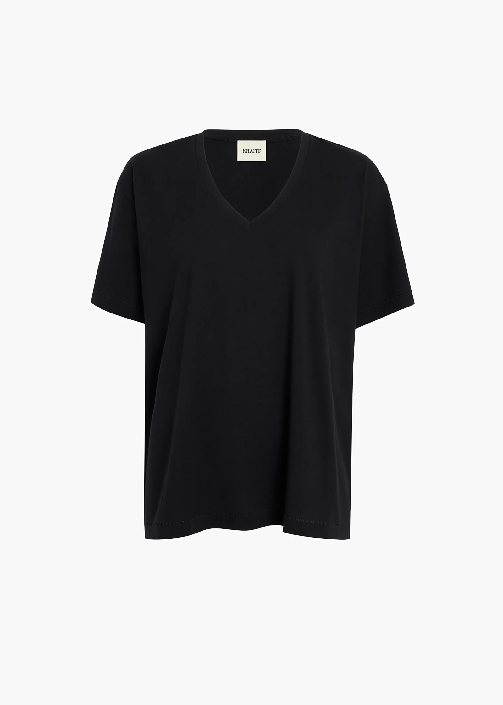 Khaite T-Shirts & Tanks-Linda T-Shirt in Black