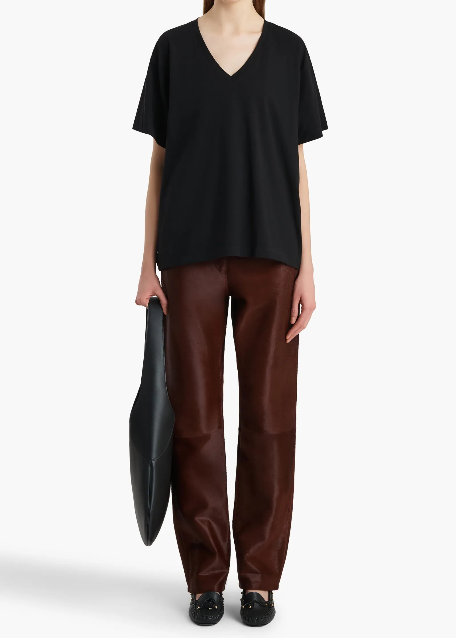Khaite T-Shirts & Tanks-Linda T-Shirt in Black