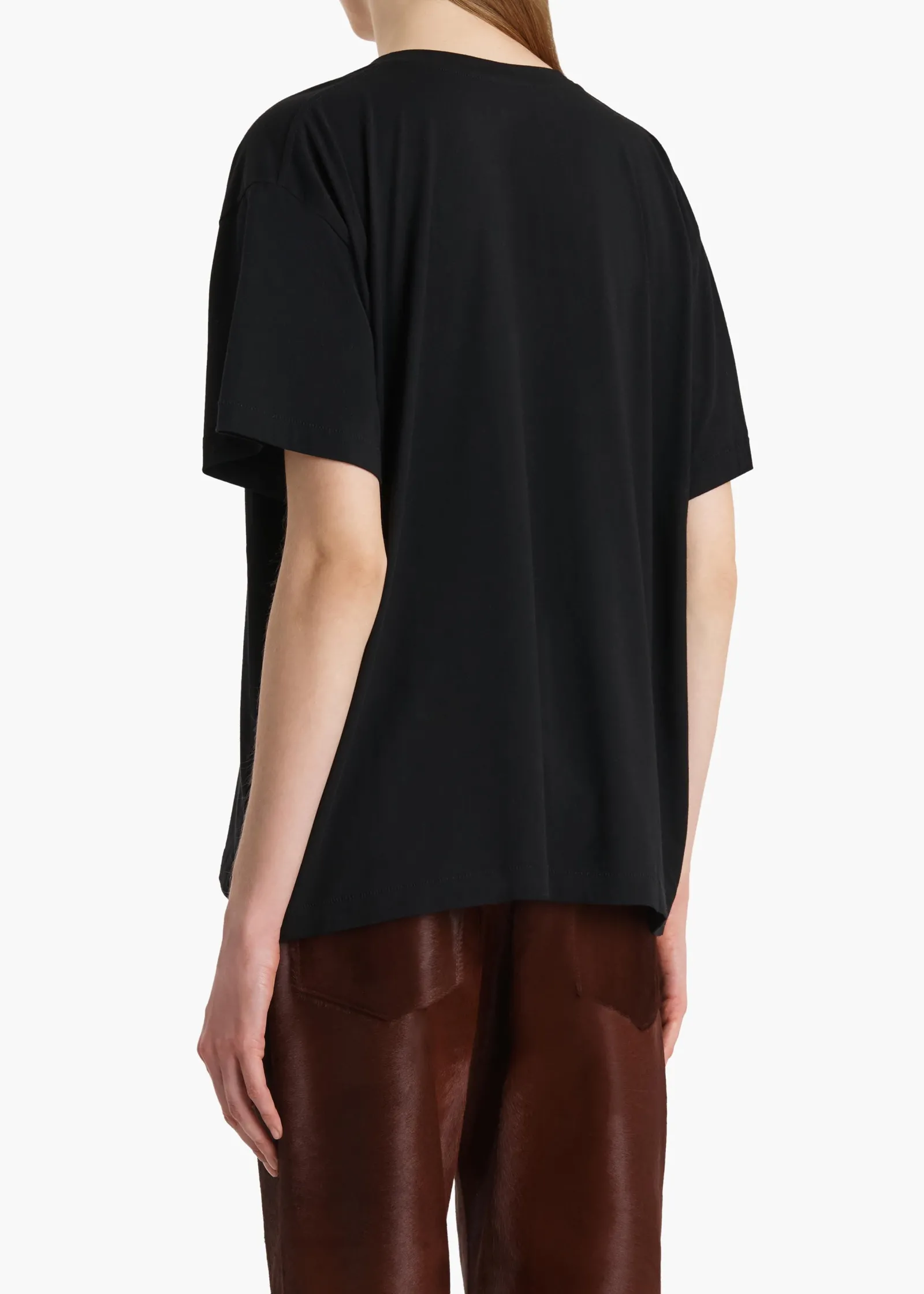 Khaite T-Shirts & Tanks-Linda T-Shirt in Black